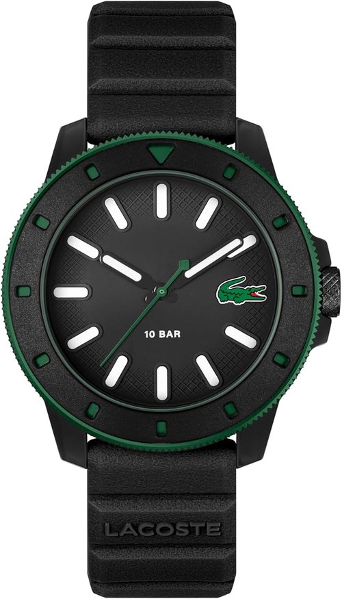 Lacoste 12.12 Scuba Men's Quartz Watch - Modern Silicone Strap Timepiece | 43mm Gift for Him