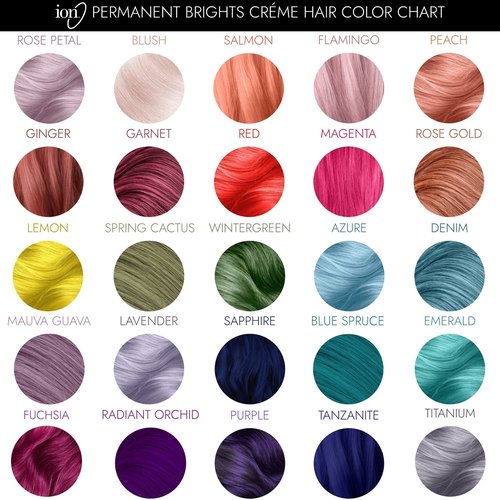 Ion Permanent Brights Hair Color - Radiant Orchid | Vegan, Cruelty-Free, 100% Gray Coverage, 2.05 oz