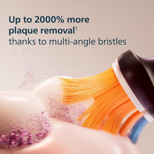 Philips Sonicare A3 All-in-One Electric Toothbrush Heads - Genuine Replacement, Black, 4 Pack