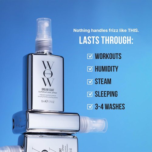 COLOR WOW Dream Coat Anti-Humidity Treatment Spray - Award-Winning Anti-Frizz Hair Smoothing Spray for Glassy Shine, Lasts 3-4 Washes