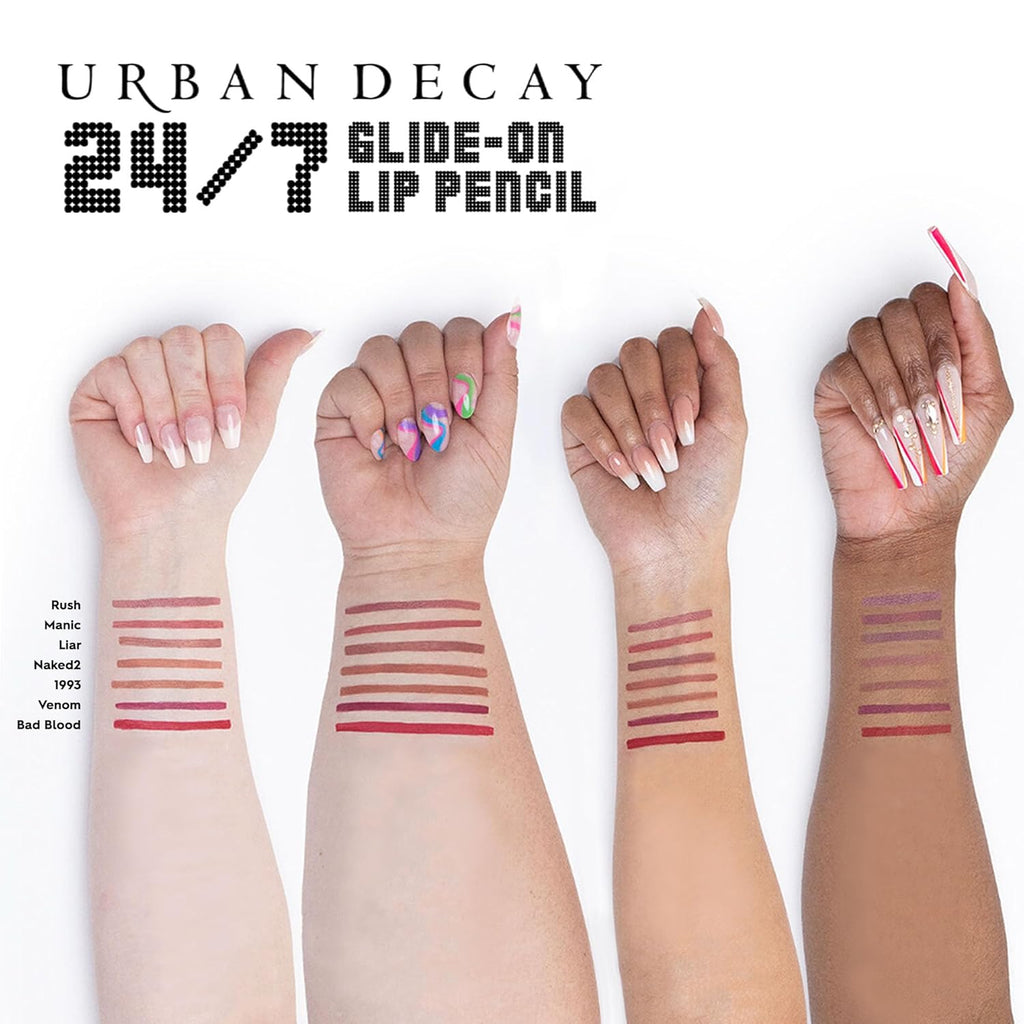 Urban Decay 24/7 Glide-On Waterproof Lip Pencil - Smudge-Proof, Longwearing, Moisturizing Formula - 0.04 oz
