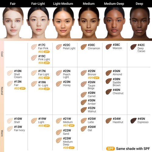 JUNG SAEM MOOL Essential Skin Nuder Cushion | Natural Finish, Buildable Coverage Cushion Foundation by Korean Makeup Artist (Refill Not Included, 0.49 Fl Oz), 21W Medium