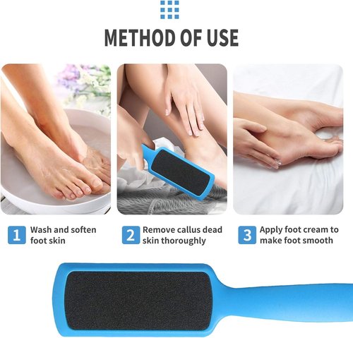 Fu Store Pedicure Foot Files - Double-Sided Callus Remover for Smooth Feet | 3 Pack