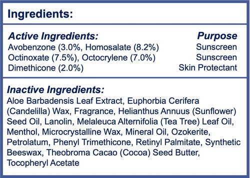 Dermatone Lips and Face Stick Stocking Stuffer | Advanced Skin Protection | SPF30, Moisturizing | Sooth & Replenish | Big Spot Stick 0.5oz