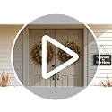 26 Inch Fall Wreath for Front Door Outdoor Boxwood Wreath - Orange