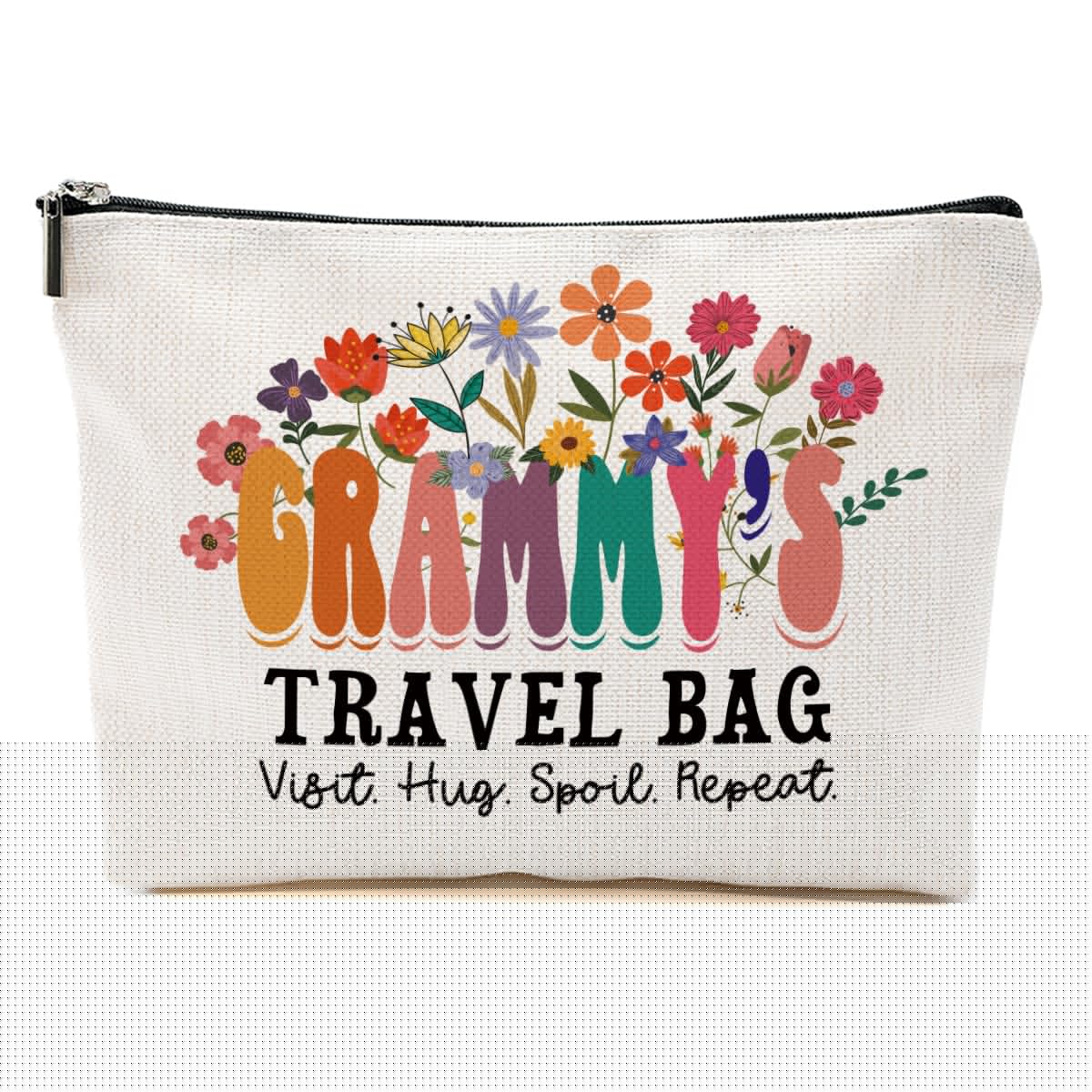 Grammy Gift Ideas Makeup Bag Grandma Gifts from Granddaughter Grandson Grandma Birthday Gifts Mothers Day Thank You Retirement Gifts for Women Mimi Grandma to Be Christmas Travel Accessories Bag