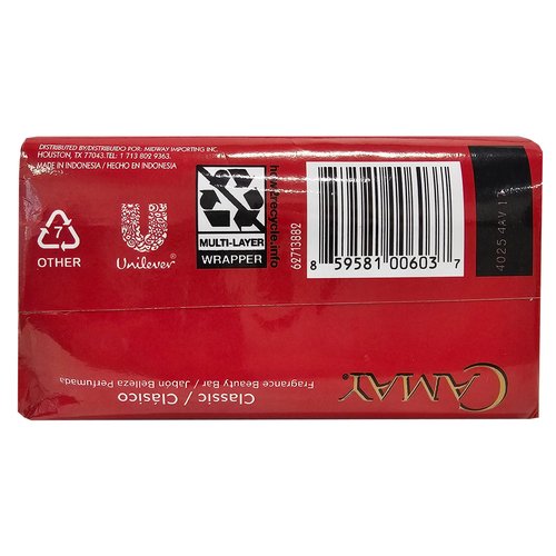 Camay Classic Bar Soap, Rose Essence, 8-Pack of 4.41 Oz Each Soap, 8 Bar Soaps.