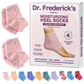 Dr. Frederick's Original Moisturizing Fuzzy Heel Socks for Dry Cracked Heels Treatment - Infused with Olive Oil, Jojoba Oil and Vitamin E - 2 Pairs - Stocking Stuffers for Adults - Relaxing Rose