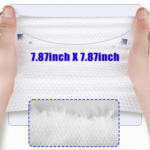 2 Pack Face Towels Disposable,100 Count Ultra Thick Disposable face towels Facial Wash Cloth for Sensitive Skin, Face Clean Towels, Lint- free Facial Tissue
