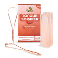Regine Switzerland Tongue Scraper - 100% Copper for Bad Breath Relief | Multicolor Travel Cases Included