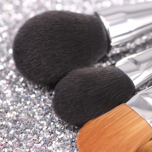 Vela.Yue Makeup Brushes Set 8pcs Soft Synthetic Powder Foundation Blush Concealer Eyeshadow EyeLiner Eyelash Eyebrow Lip Gloss Professional Beauty Tools Kit