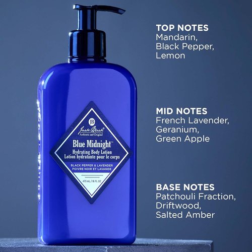 Jack Black Hydrating Body Lotion - Blue Midnight Scent for Deep Moisture & Refreshing Skin