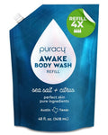 Puracy Body Wash - Natural Moisturizing Shower Gel with Citrus & Sea Salt | 48 Oz Refill for All Skin Types