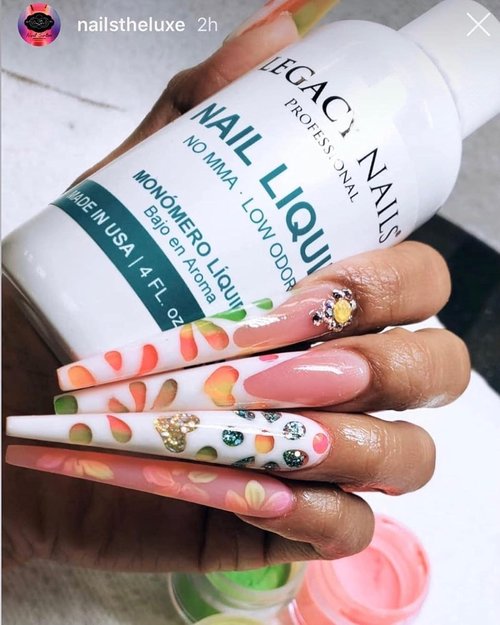 Legacy Nails White Acrylic Powder - High-Quality, Fast-Drying Formula for Nail Extensions | 4oz/113g