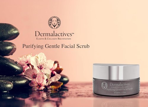 Dermalactives Purifying Facial Scrub - Gentle Exfoliation for Clear Skin | 4 oz