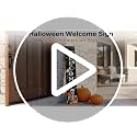 Halloween Welcome Sign for Front Door - Spooky Ghost Porch Decor 47x7.8 Inches - Hallowen Ghost Welcome