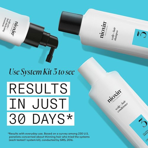 Nioxin System 3 Hair Thickening Leave-In Treatment - Nourish Colored & Damaged Hair with Niacinamide & Biotin
