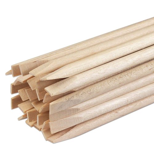 BNP 100 Pcs Cuticle Wood Stick Pusher For Manicure 7" in Length, 1/8" Diameter Use Removal Manicure Care Tool