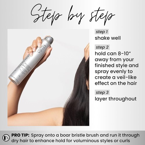 Kenra Platinum Voluminous Touch Memory Spray 12 - Bodifying Hairspray for Lasting Style | 96-Hour Hold, Soft Volume