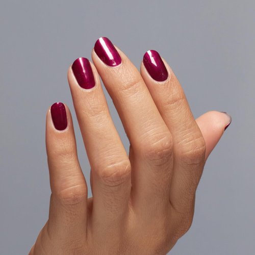 OPI Nail Lacquer Big Sagittarius Energy | Opaque Dark Red Pearl Chip Resistant Nail Polish | Big Zodiac Energy Collection