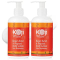 Koji White Kojic Acid & Papaya Body Lotion - Exfoliating Skin Brightening Moisturizer | 8.45 Fl Oz (2 Bottles)