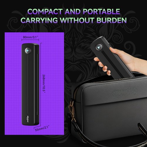 PeriPage Tattoo Stencil Printer, P91 Tattoo Printer Machine, Wireless Thermal Tatoo Printers with Paper, Stencil Machine for Tattooing Compatible with Phone, Tablet, PC