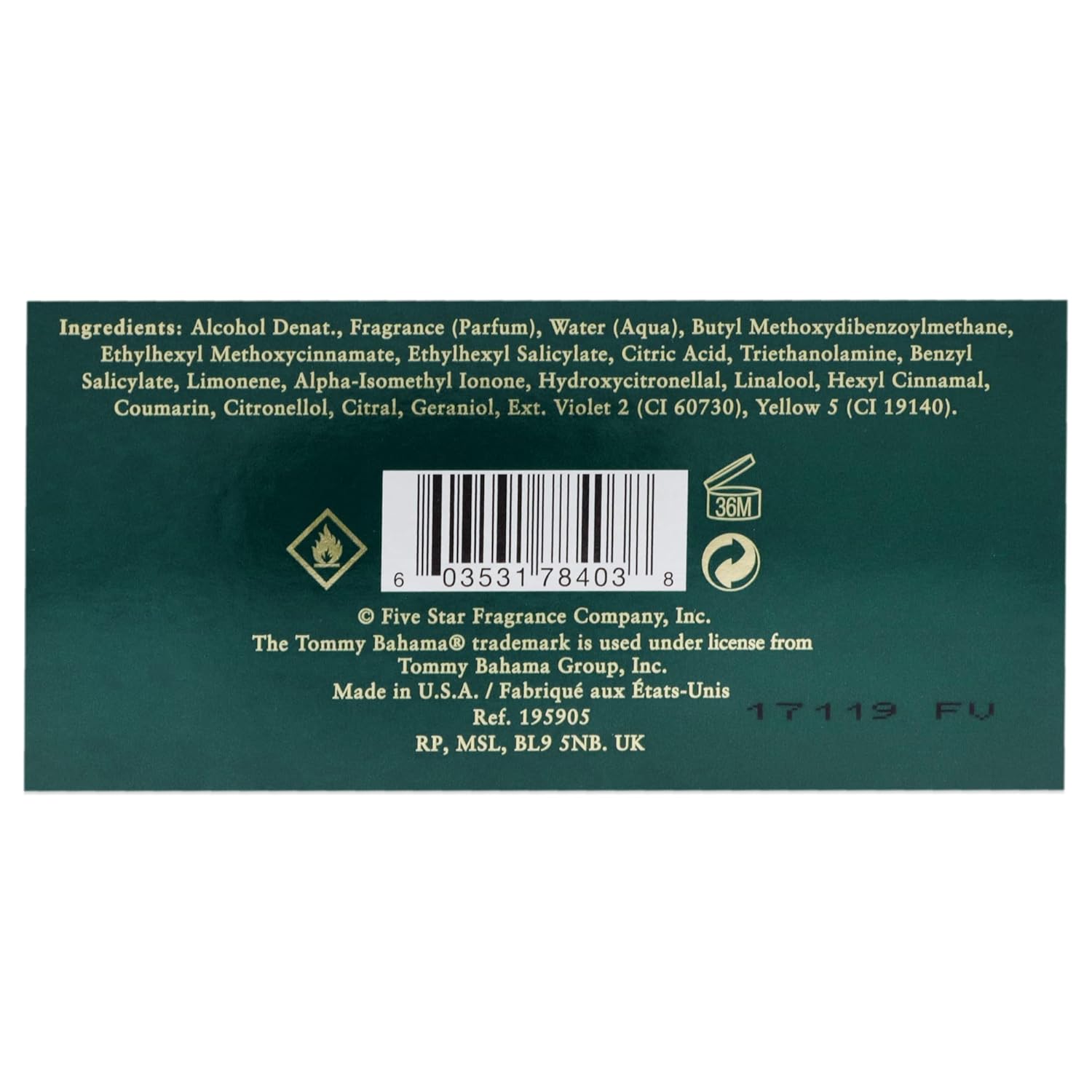 Tommy Bahama Martinique Cologne for Men - Refreshing Citrus Scent | 3.4 oz Bottle