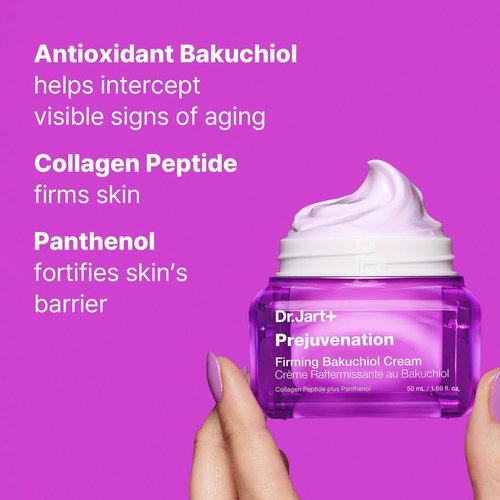 Dr.Jart+ Prejuvenation Firming Bakuchiol Cream - Anti-Aging Collagen Peptides for Sensitive Skin | 1.69 Fl Oz