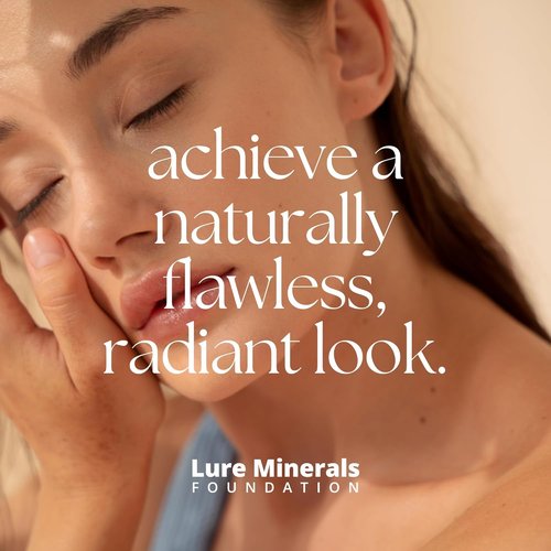 Lure Minerals Mineral Foundation Loose Powder - Luminous Beige Medium | 8g Mineral Makeup