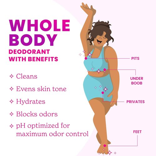 Lume Whole Body Deodorant - Smooth Solid Stick for 72-Hour Odor Control - Aluminum & Baking Soda Free - 2.6 oz (Pack of 2)