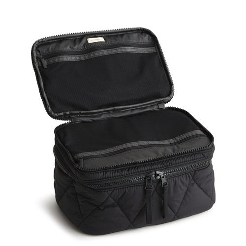 Vera Bradley Women's Featherweight Brush Up Cosmetic Case, Moonless Night, One Size