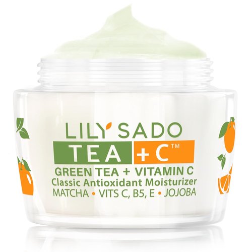 LILY SADO TEA+C™ Green Tea Matcha Moisturizer - Antioxidant Anti-Aging Lotion for Radiant Skin | Hydrates & Firms