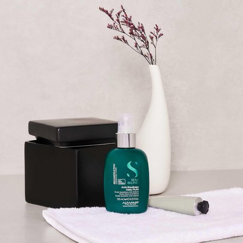 ALFAPARF MILANO Semi Di Lino Reconstruction Daily Fluid - Anti-Breakage Hair Treatment | Heat Protection & Shine (4.23 oz)