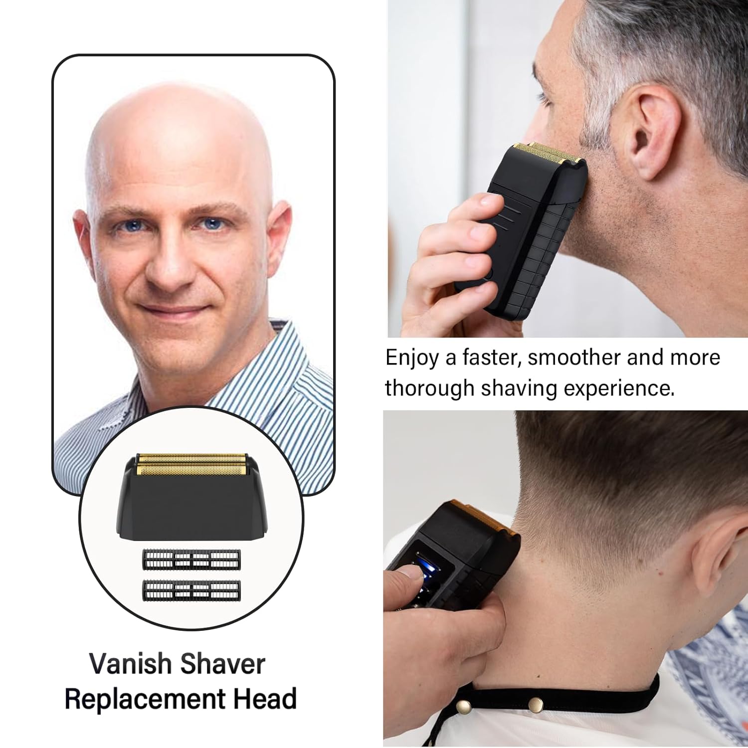 Wahl 5 Star Series Vanish Shaver Replacement Foil - Super Close Shaving Blade | Black