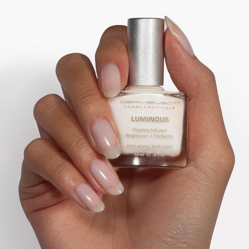 Dermelect Cosmeceuticals Luminous Nail Brightening Treatment - Dual Action Anti-Aging Formula for Damaged Nails, 0.4 oz