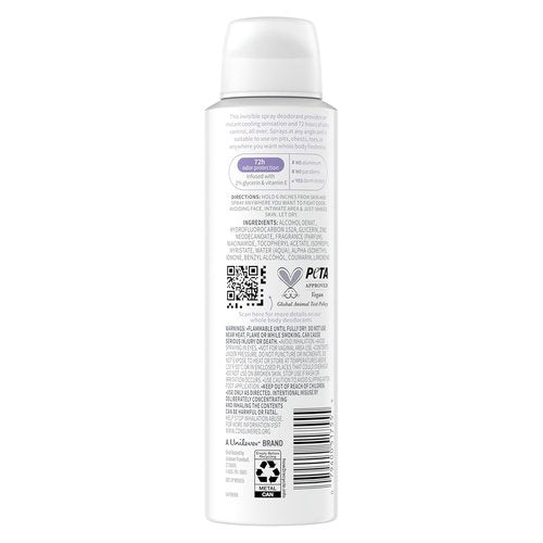 Dove Aluminum-Free Whole Body Deodorant - Coconut & Vanilla | 72-Hour Odor Control, 4 oz
