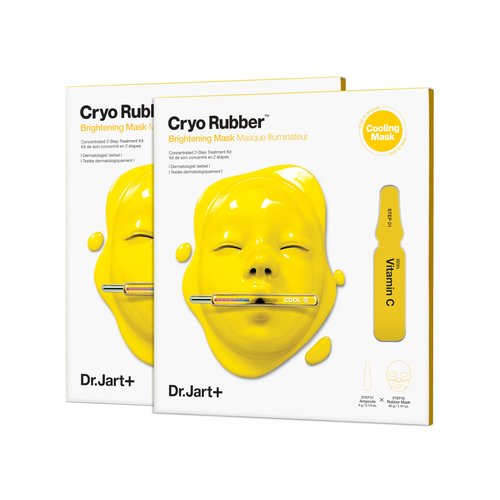 Dr.Jart+ Cryo Rubber Brightening Korean Face Mask with Niacinamide| Korean Skin Care | Travel Size (Pack of 2)