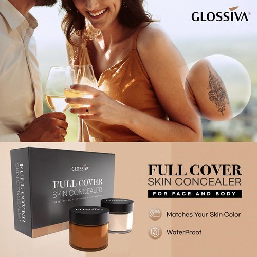 Regine Switzerland Tattoo Cover-Up Makeup - Waterproof Concealer for Dark Spots & Scars - 2x30ml