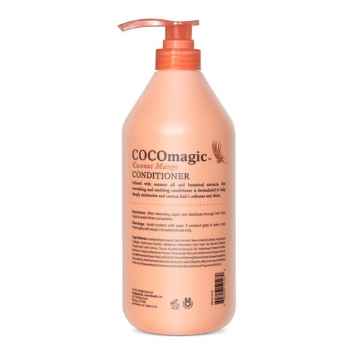 Cocomagic Coconut Mango Nourishing Conditioner - Deeply Hydrates & Restores Shine | Paraben Free, 32 Fl Oz