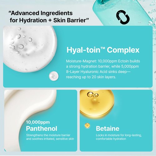 Overlaps Natrun Oasis Ectoin Submarine Toner | Long-Lasting Hydration & Moisture Barrier with Ectoin, Panthenol, Alcohol-Free Glass Skin Korean Skincare, Kbeauty Facial Toner, 8.45 fl oz