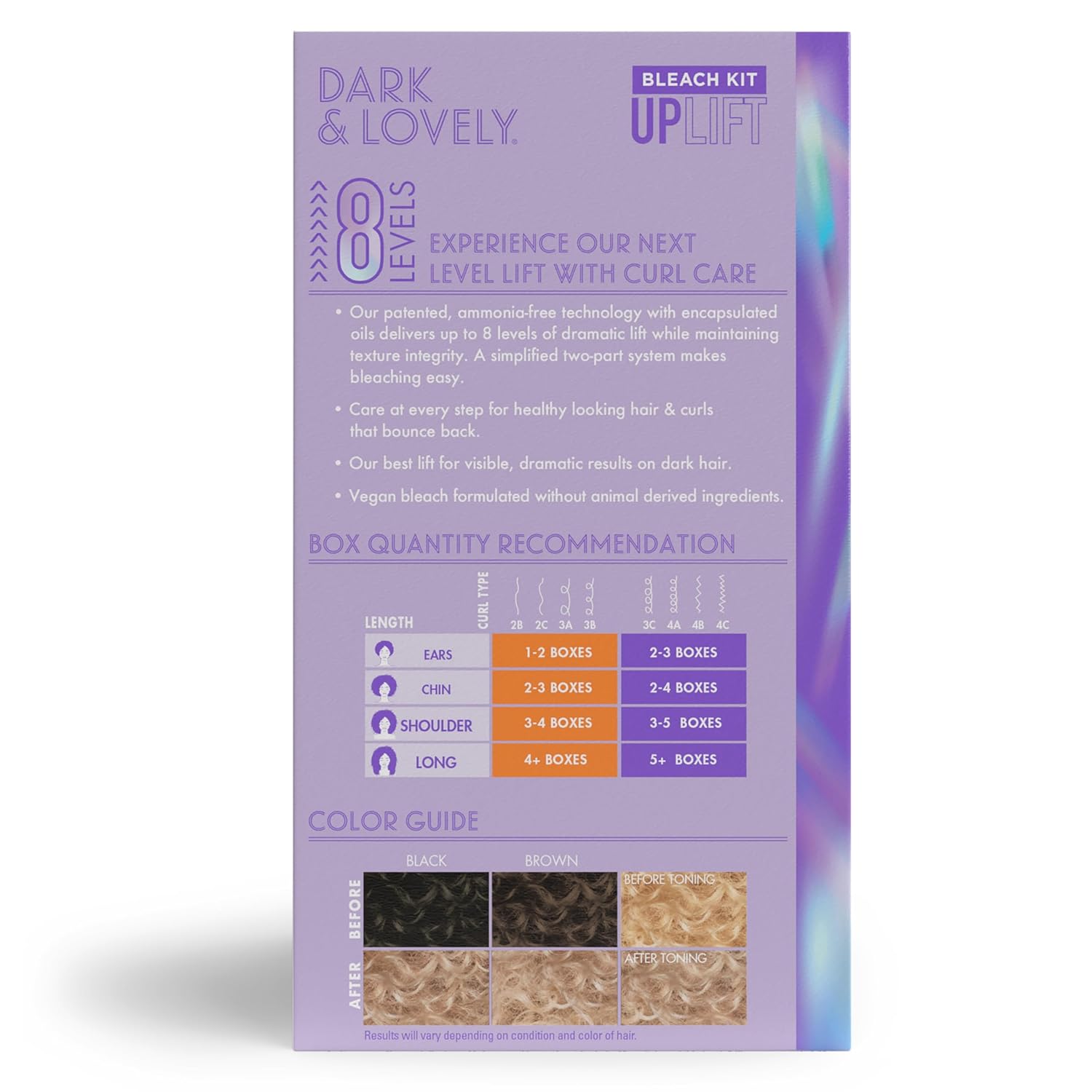 SoftSheen-Carson Dark and Lovely® Uplift Bleaching Kit - Powder, Developer & Toner for Blonde Hair