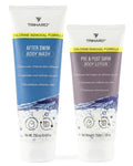 TRIHARD Chlorine Removal Body Wash & Lotion Set - Protects & Hydrates Sensitive Skin | Pool Essentials