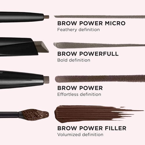 IT Cosmetics Brow Power Eyebrow Pencil - Long-Lasting, Universal Shades, Nourishing Biotin, Easy Application