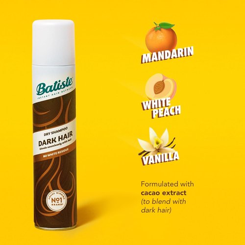 Batiste Dry Shampoo - Dark Formula for Instant Oil Absorption | 162g/5.71 oz.