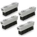 Grip Clean Nail Brush for Cleaning Fingernails – Heavy Duty Nail Brush with Extra Stiff Bristles - Fingernail Brush & Nail Scrubber Brush with Suction Cup Backing for Men & Women - 4 Pack