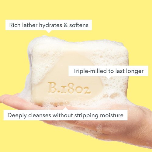 Beekman 1802 Goat Milk Soap - Moisturizing Hand & Body Bar with Shea Butter | Honey & Orange Blossom, 9 oz