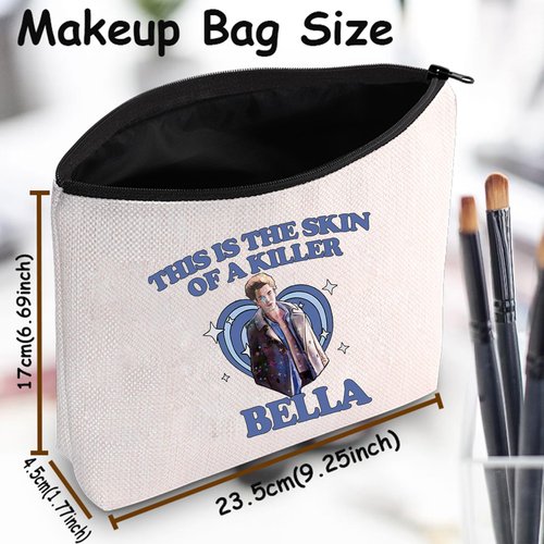 TSOTMO Edward Gift Vampire Movie Merch Zipper Pouch Cosmetic Bag for Movie Fans Vampire Fans Gift Robert Pattinson Gift (KILLER Edward)
