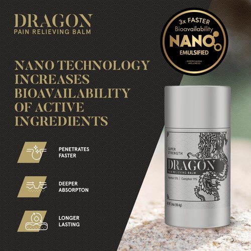 Americanna Wellness Dragon Balm 3.4oz Roll-Up Super Silver Strength