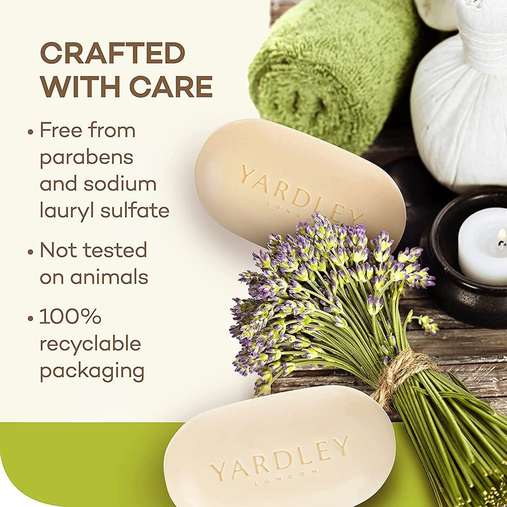 Yardley London Fresh Aloe Bar - Aloe & Avocado - 4.25 oz - 4 ct