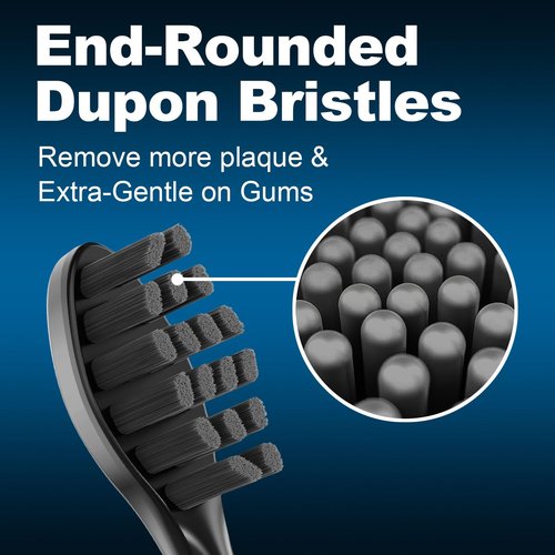 Feihead Replacement Toothbrush Heads 10 Pack Compatible with Gleem Electric Toothbrush, 5Black+ 5White